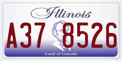 IL license plate A378526