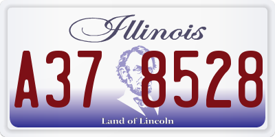 IL license plate A378528