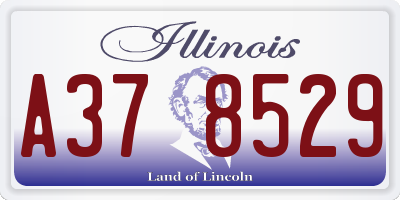 IL license plate A378529