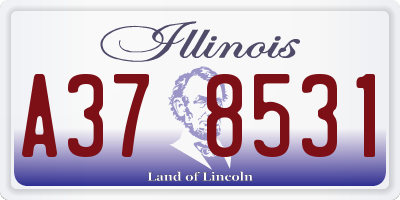 IL license plate A378531