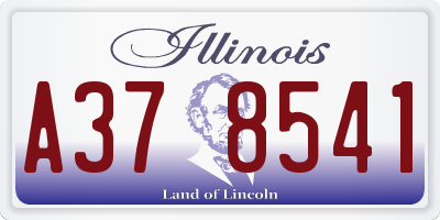 IL license plate A378541
