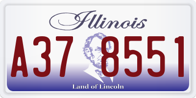 IL license plate A378551