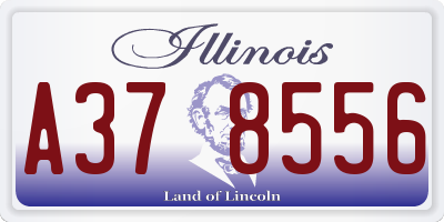 IL license plate A378556