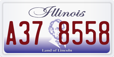 IL license plate A378558