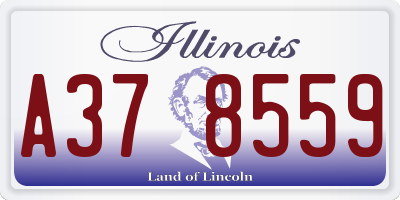 IL license plate A378559