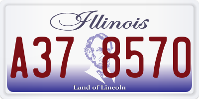 IL license plate A378570