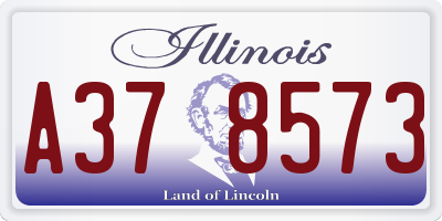 IL license plate A378573