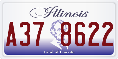 IL license plate A378622