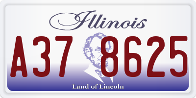 IL license plate A378625