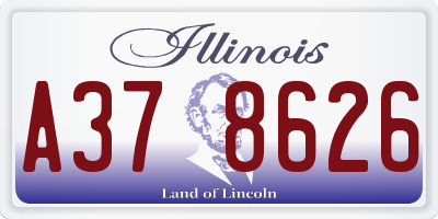 IL license plate A378626