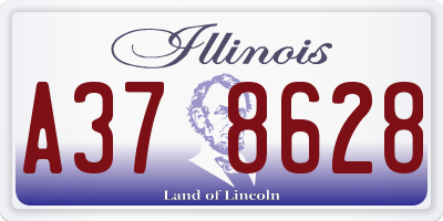 IL license plate A378628