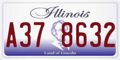 IL license plate A378632
