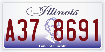 IL license plate A378691