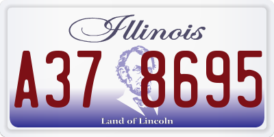 IL license plate A378695