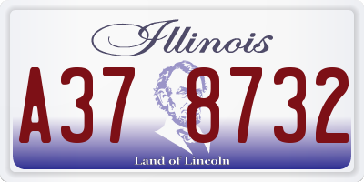 IL license plate A378732