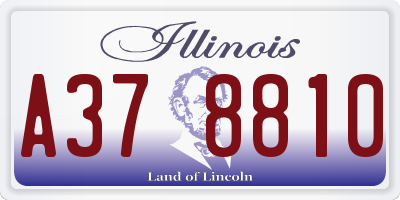 IL license plate A378810