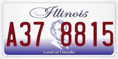 IL license plate A378815
