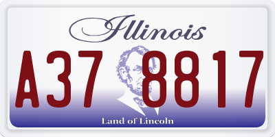IL license plate A378817