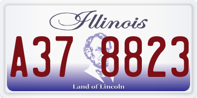 IL license plate A378823
