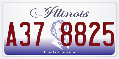 IL license plate A378825