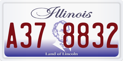 IL license plate A378832