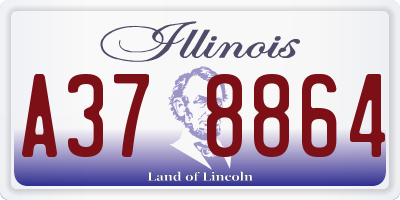 IL license plate A378864