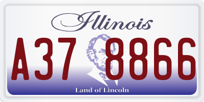 IL license plate A378866