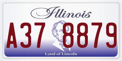 IL license plate A378879