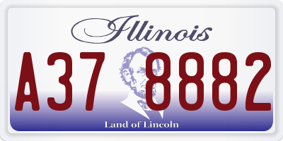 IL license plate A378882