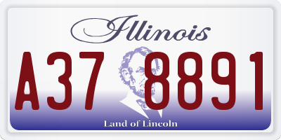 IL license plate A378891
