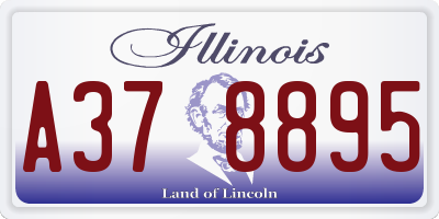 IL license plate A378895