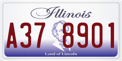 IL license plate A378901