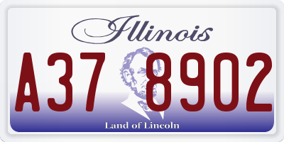 IL license plate A378902