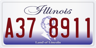 IL license plate A378911