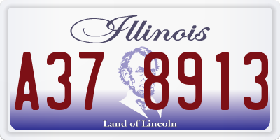 IL license plate A378913