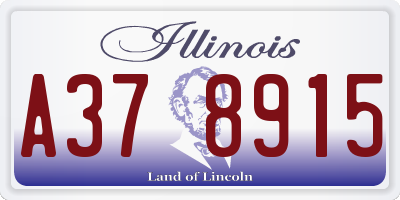 IL license plate A378915
