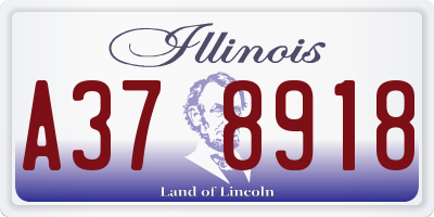 IL license plate A378918