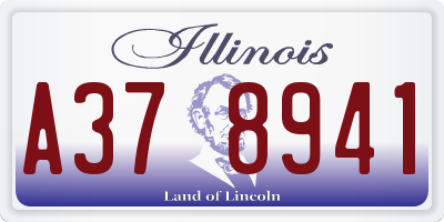 IL license plate A378941