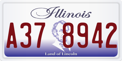 IL license plate A378942