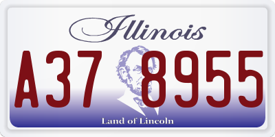 IL license plate A378955