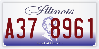 IL license plate A378961