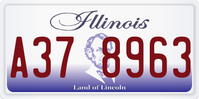 IL license plate A378963
