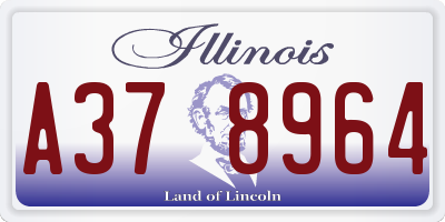 IL license plate A378964