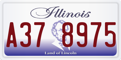 IL license plate A378975