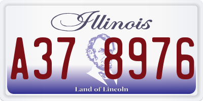 IL license plate A378976