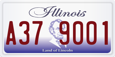 IL license plate A379001