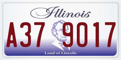 IL license plate A379017