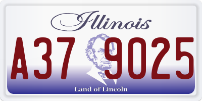 IL license plate A379025