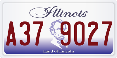 IL license plate A379027