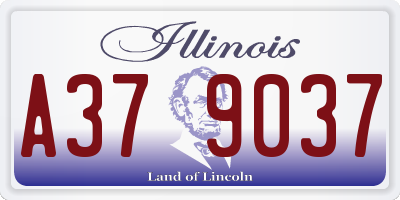 IL license plate A379037